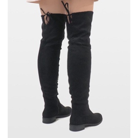 N/M Bottes isolées en daim noir 380-1 le noir 4
