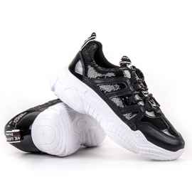 Ax Boxing Baskets à paillettes noir 1