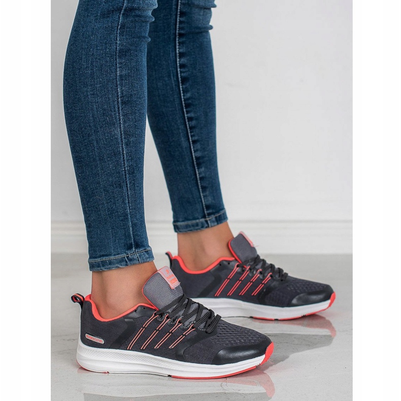 Ax Boxing Chaussures de sport légères noir rose 2