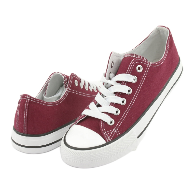 Baskets à lacets Atletico CNSD-1 bordeaux blanche multicolore 3