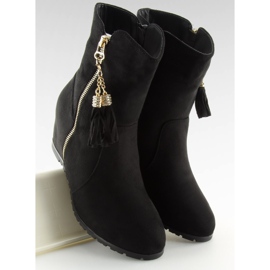 Noir Bottines compensées noires AB02-36 Noir le noir 3