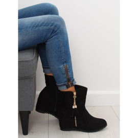Noir Bottines compensées noires AB02-36 Noir le noir 4
