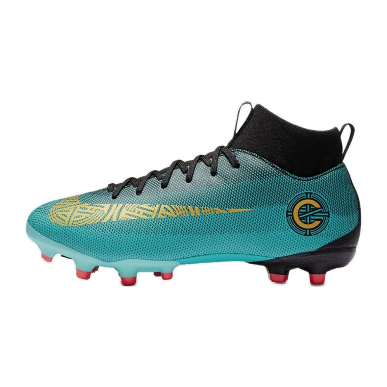 Chaussures de football Nike Mercurial Superfly 6 Academy Gs CR7 Mg Jr AJ3111-390 bleu 1