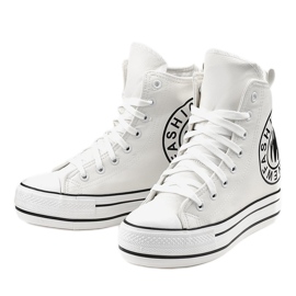 Baskets compensées blanches W09 2