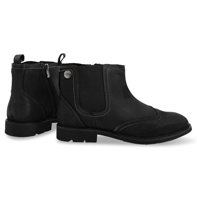 Bottes Chaudes Hautes Attachées 4682 Noir 1