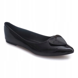 Ballerines Laquées Avec Coeurs 4003 Noir le noir 1