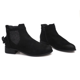 Bottines Daim Jodhpur W132 Noir 1