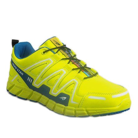 Baskets Sportowe Baskets RS82716-4M VERT / BLEU jaune 1