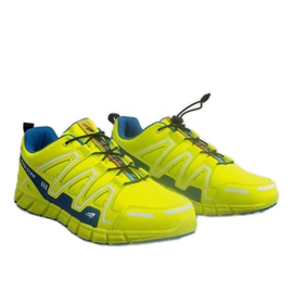 Baskets Sportowe Baskets RS82716-4M VERT / BLEU jaune 4