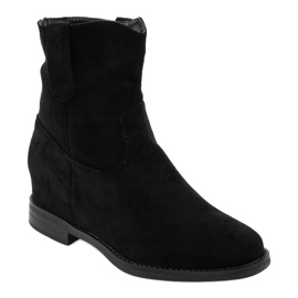 Bottines slip-on en daim noir NC837 le noir 1