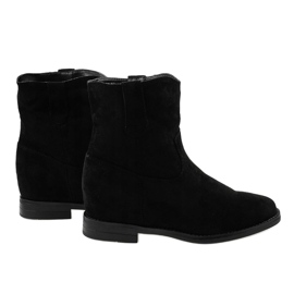 Bottines slip-on en daim noir NC837 le noir 2