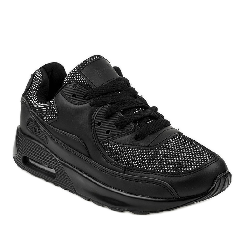 Baskets chaussures de sport noires B306A-61S 1