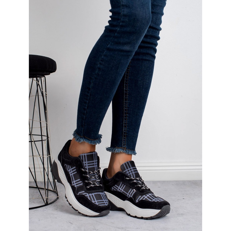 SHELOVET Baskets noires le noir 1