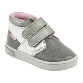 Chaussures velcro en cuir Mazurek 1355 Gris / argent 1 Chaussures velcro en cuir Mazurek 1355 Gris / argent 1