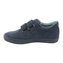Chaussures de garçons en cuir Mazurek pour velcro 268 bleu marine 2 Chaussures de garçons en cuir Mazurek pour velcro 268 bleu marine 2