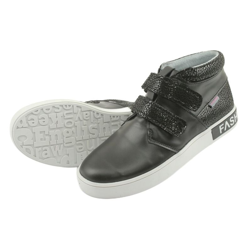 Mazurek Chaussures pour enfants en cuir noir le noir 5