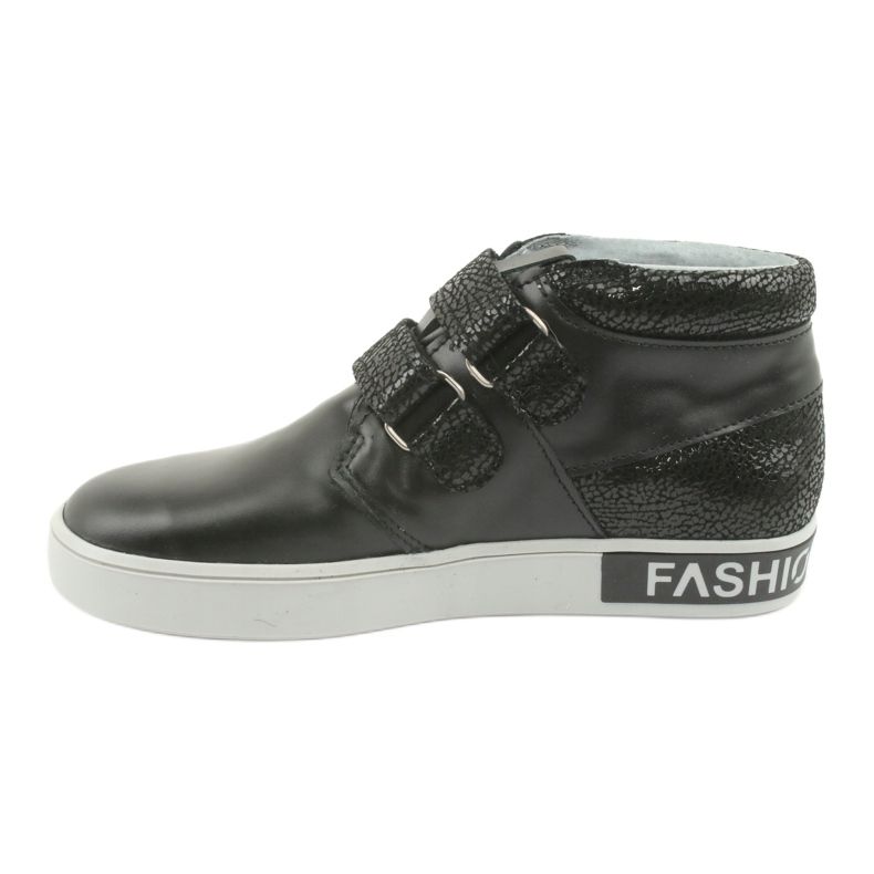 Mazurek Chaussures pour enfants en cuir noir 2