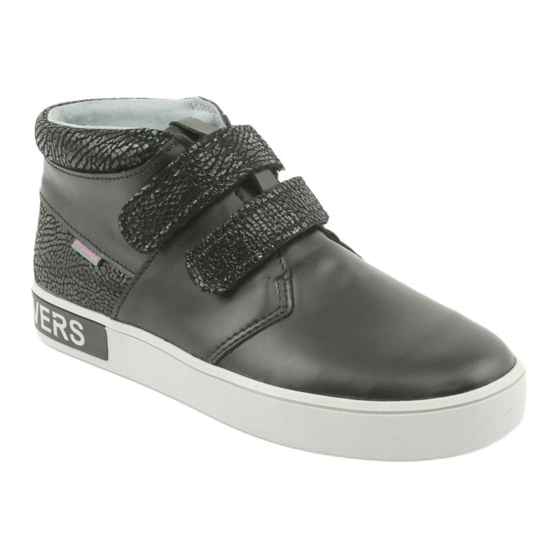 Mazurek Chaussures pour enfants en cuir noir le noir 1