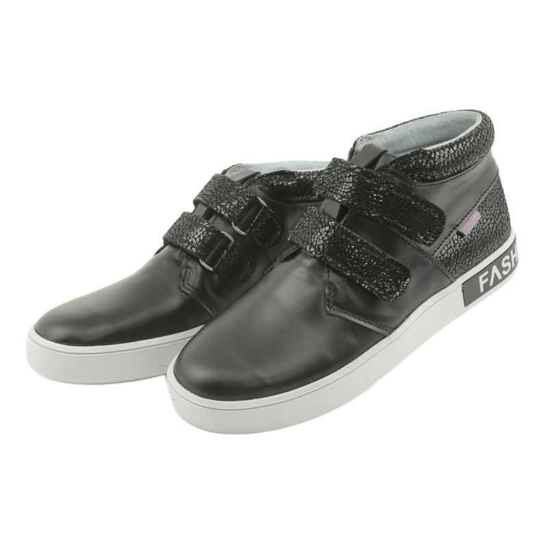 Mazurek Chaussures pour enfants en cuir noir le noir 3