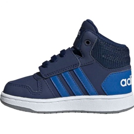 Adidas Hoops Mid 2.0 EE6714 chaussures pour enfants bleu marine 2