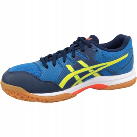 Asics Gel-Rocket 9 M 1071A030-400 chaussures de volley-ball bleu bleu 1