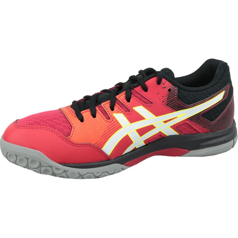 Asics Gel-Rocket 9 M 1071A030-600 chaussures de volley-ball rouge multicolore 1