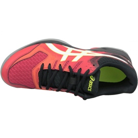 Asics Gel-Rocket 9 M 1071A030-600 chaussures de volley-ball rouge multicolore 2