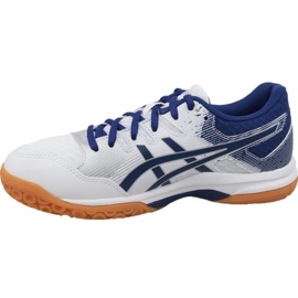 Asics Gel-Rocket 9 W 1072A034-102 chaussures de volley-ball blanche blanche 1