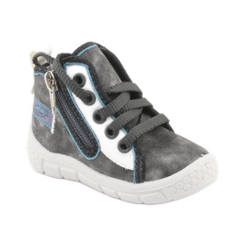 Chaussures enfant Befado 547P001 blanche bleu gris 1