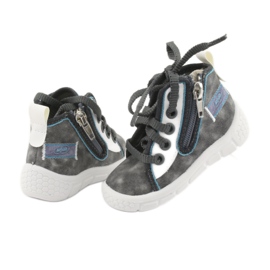 Chaussures enfant Befado 547P001 blanche bleu gris 4