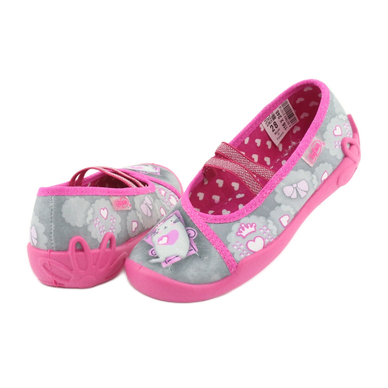 Chaussures enfant Befado 116X248 rose gris 4