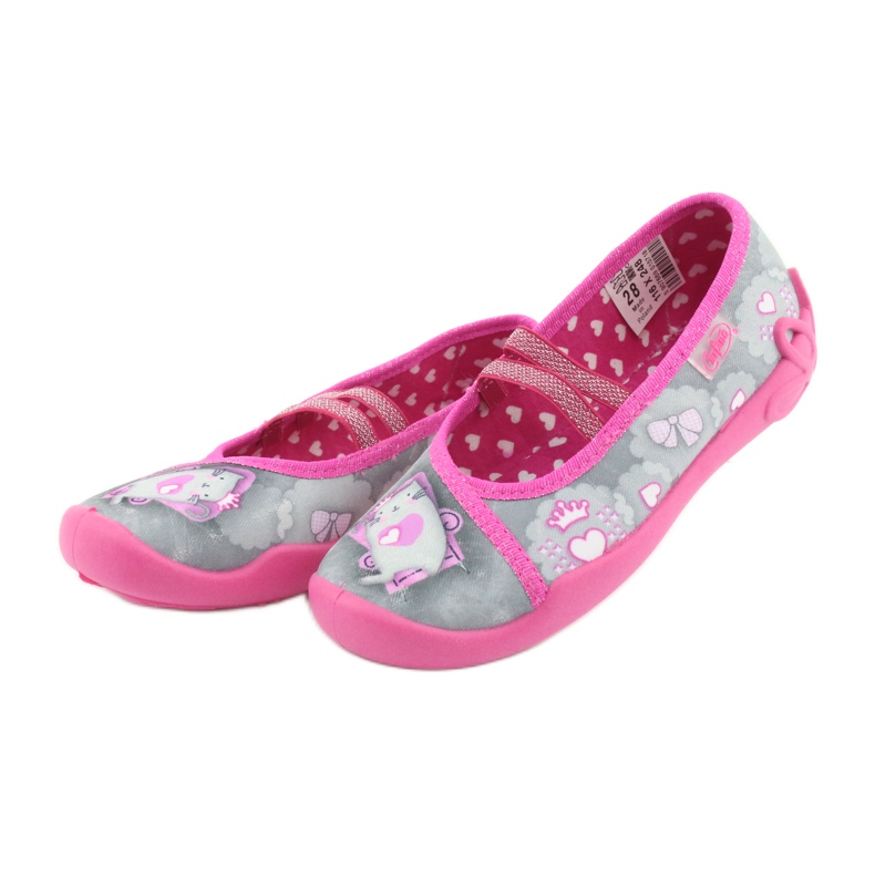Chaussures enfant Befado 116X248 rose gris 3 Chaussures enfant Befado 116X248 rose gris 3