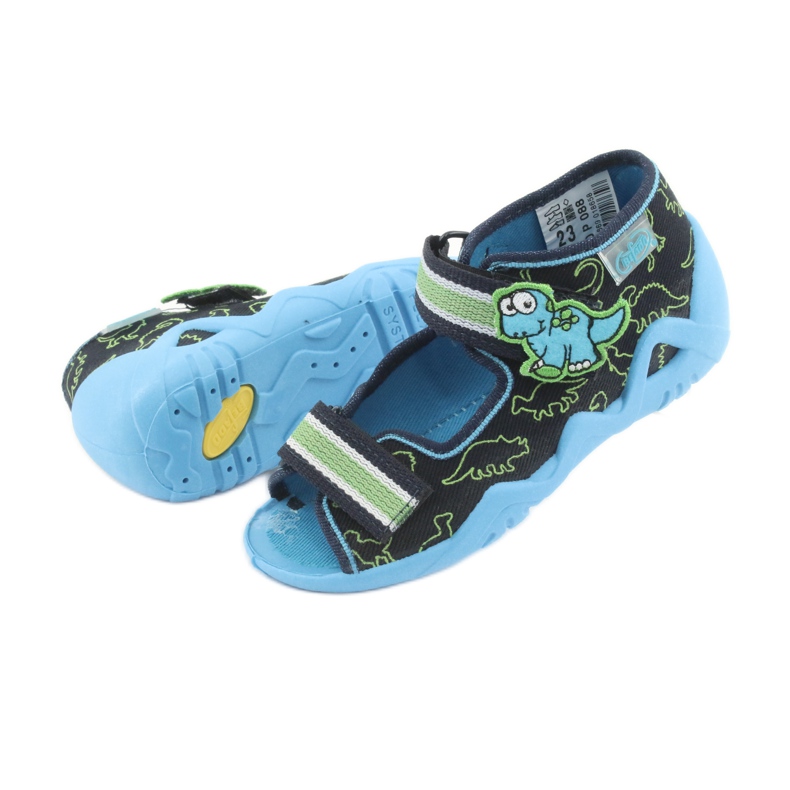 Chaussures enfant Befado vertes 250P088 bleu marin bleu 5