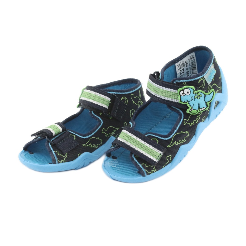 Chaussures enfant Befado vertes 250P088 bleu marin bleu 3