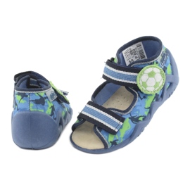 Chaussures enfant Befado jaune 350P002 bleu vert 4