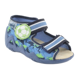 Chaussures enfant Befado jaune 350P002 bleu vert 1