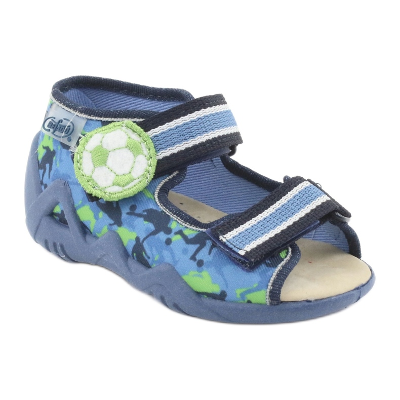 Chaussures enfant Befado jaune 350P002 bleu vert 1