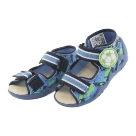 Chaussures enfant Befado jaune 350P002 bleu vert 3