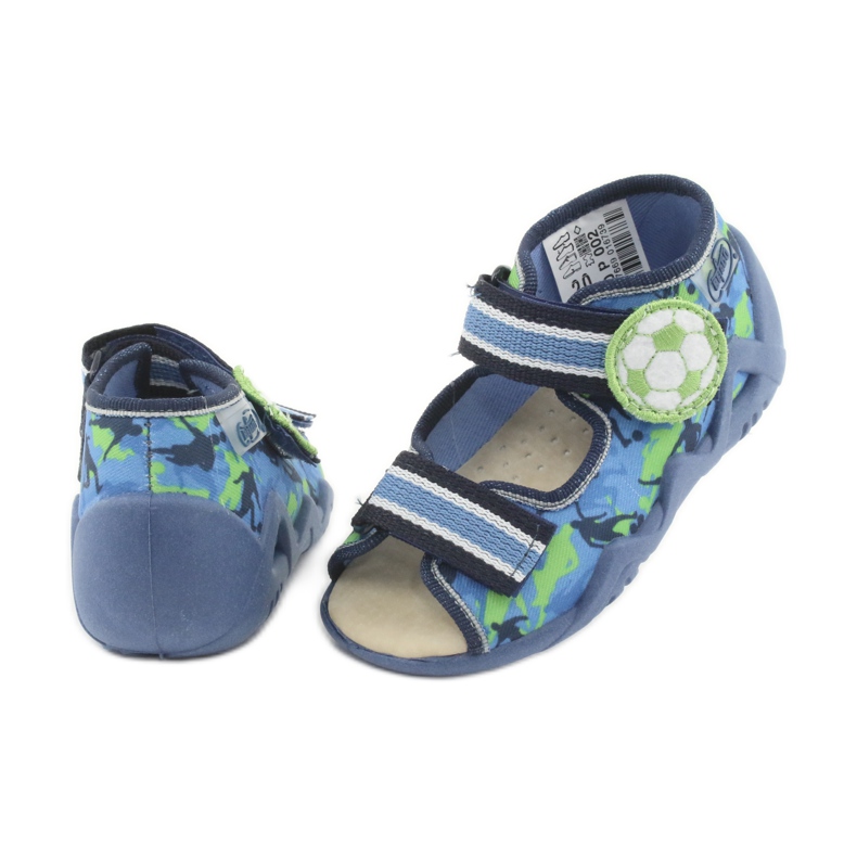 Chaussures enfant Befado jaune 350P002 bleu marine bleu vert 4