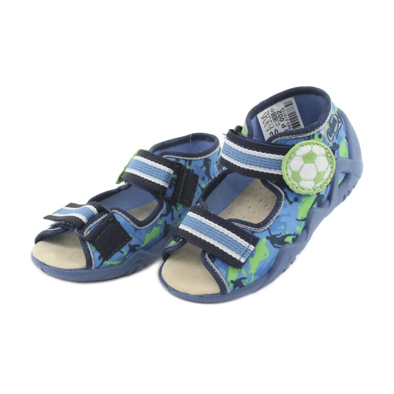 Chaussures enfant Befado jaune 350P002 bleu marine bleu vert 3