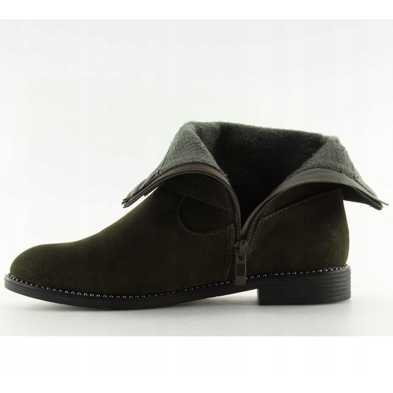 Bottines plates vertes MB188-266 Vert 2
