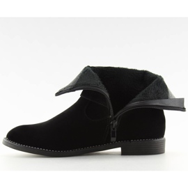 Bottines plates noires MB188-266 Noir le noir 2