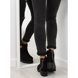 Bottines Chelsea noires à clous Z175 Black 1