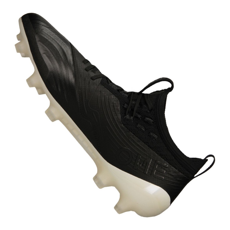 Chaussures de foot Puma One 19.1 Lth Fg / Ag M 105479 02 noir noir 1