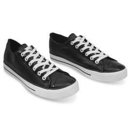 Baskets de sport en cuir Ydb Noir 1