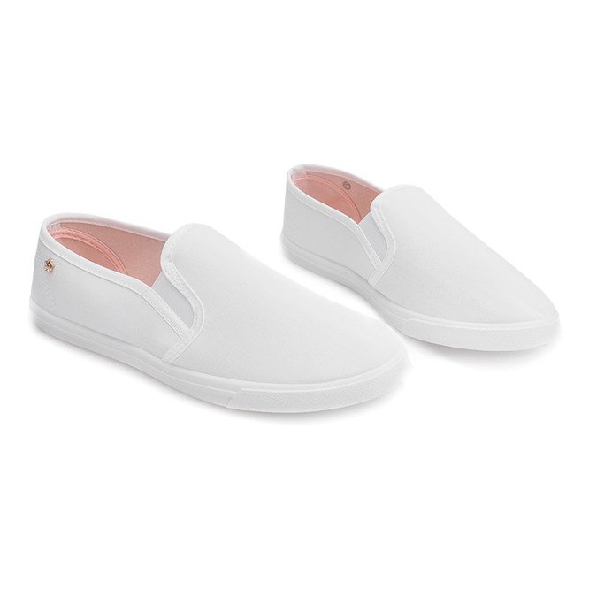 Baskets Slip On B703 Blanc blanche 1
