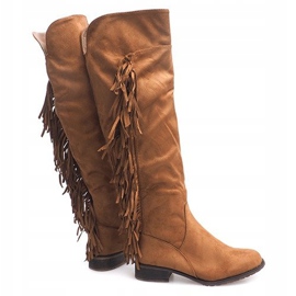 Bottes en daim chaudes Boho B13H Camel brun 2