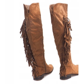 Bottes en daim chaudes Boho B13H Camel brun 3