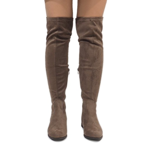 Bottes taupe pour femme 3037-49 multicolore 2