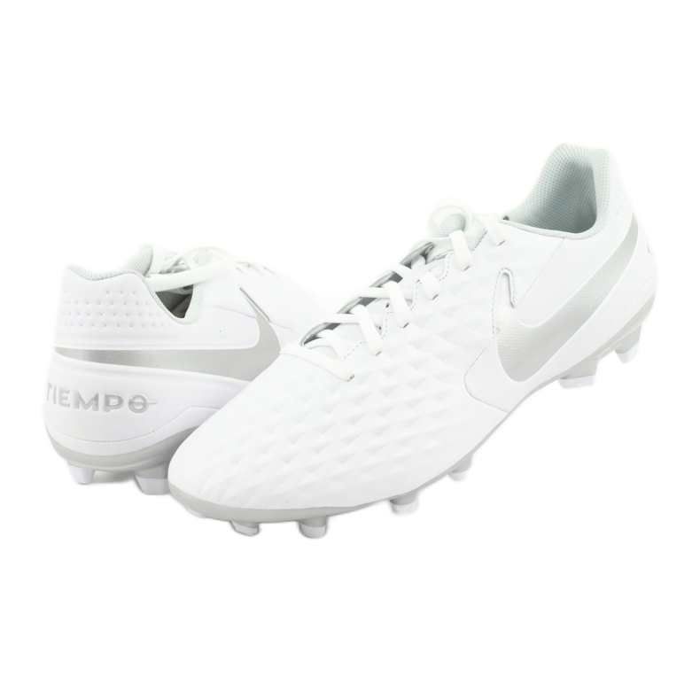 Nike Tiempo Legend 8 Academy FG / MG AT5292 100 chaussures de football blanc 4